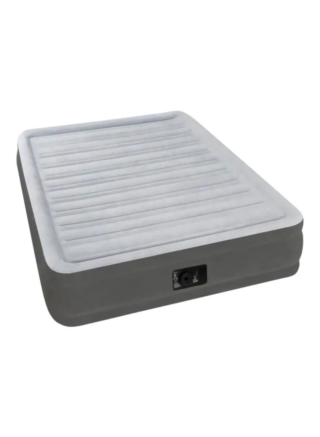 Premium Air Mattress with Built-in Pump Durable Comfort Bed for Home and Camping (Grey, 191 cm x 137 cm x 33 cm) 7cd94