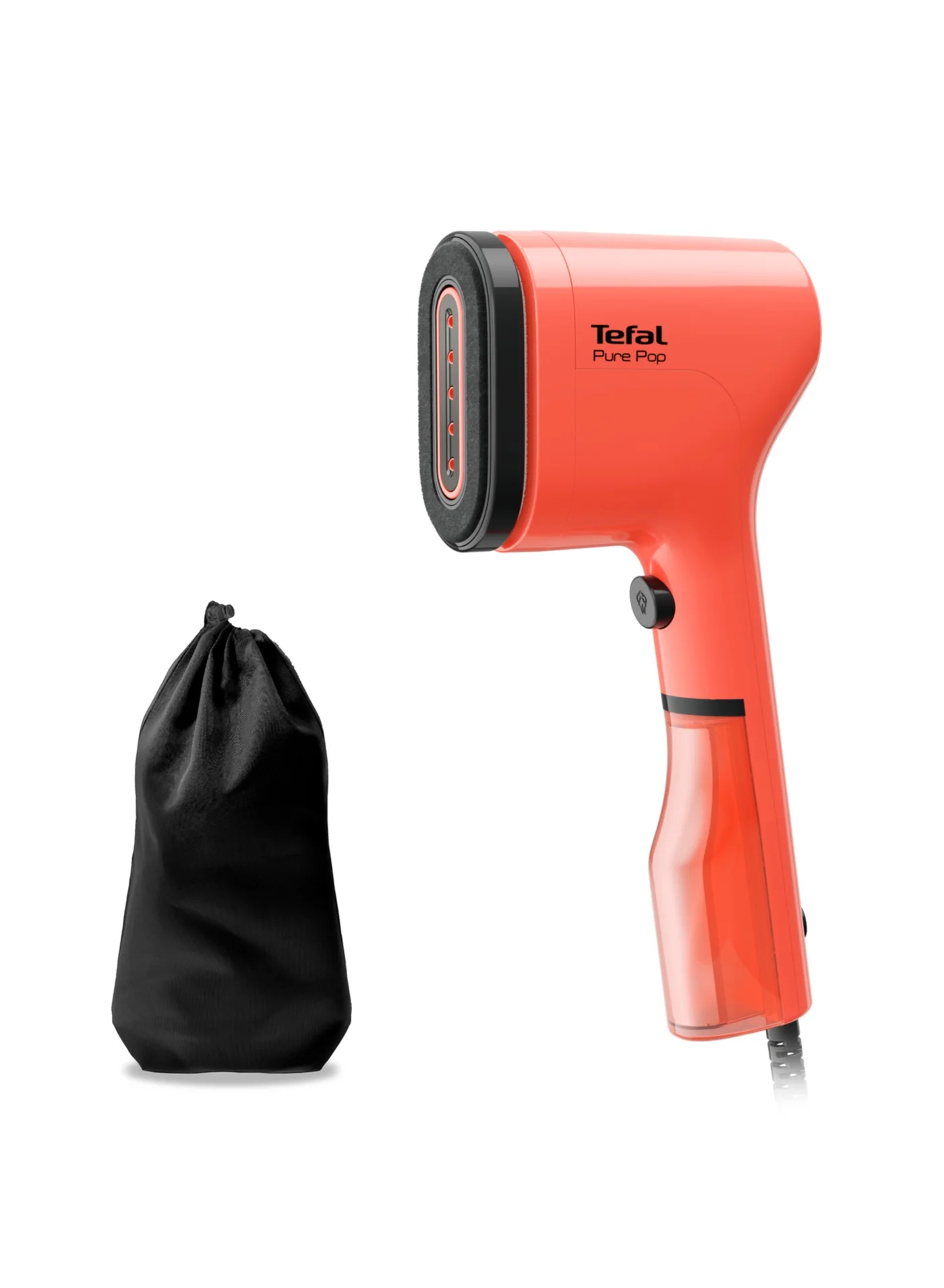 Portable Handheld Garment Steamer for Delicate Fabrics (Coral Red, 0.2 kg) gi4ki