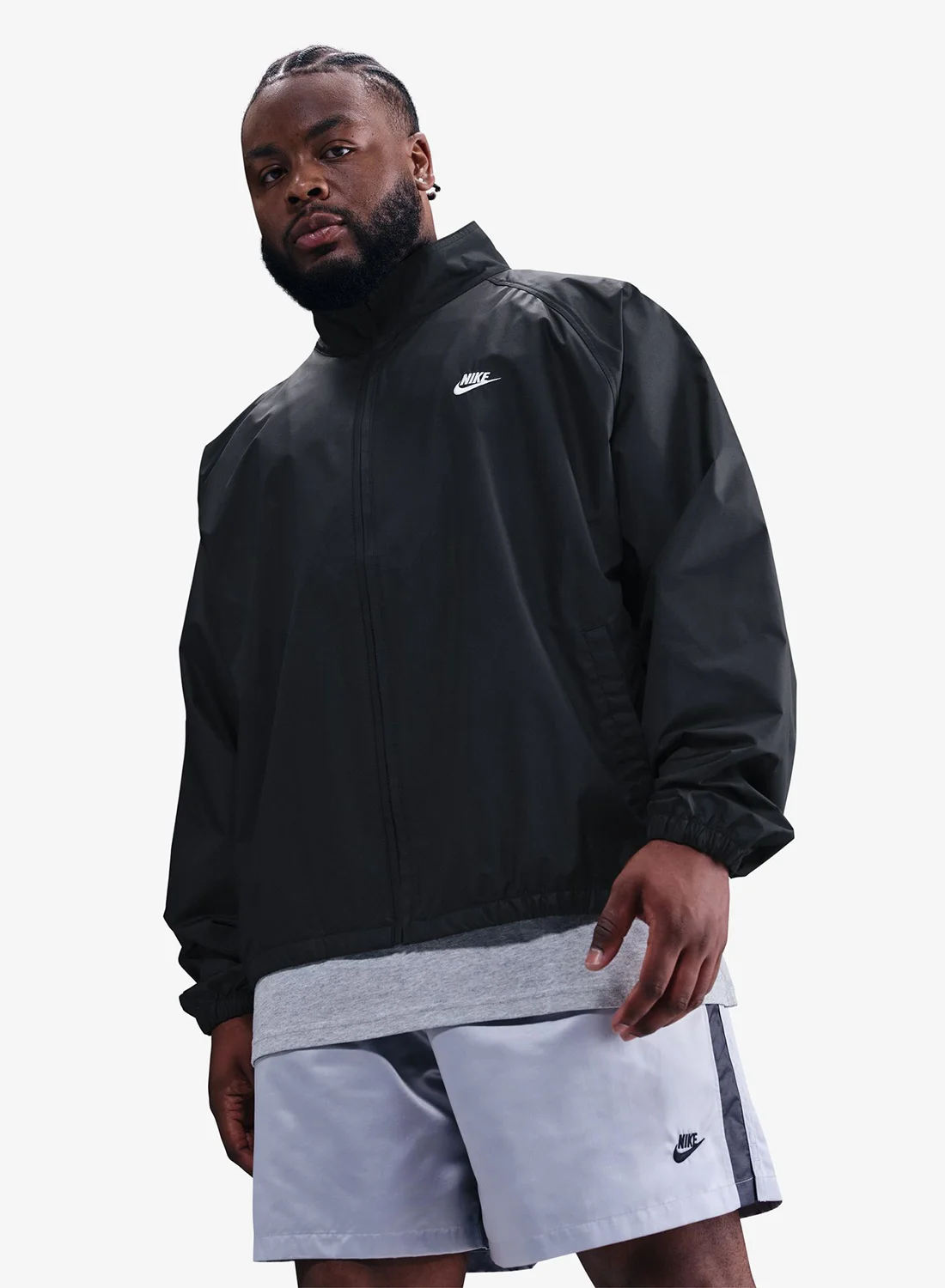 Athletic Club Roscoe Jacket Premium Lightweight Windbreaker for Men (Black, Large) n8pc6
