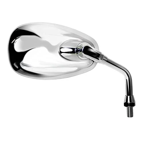 Ken Sean Motorcycle Rearview Mirror 10mm Reverse Thread Right Hand Side (Premium Replacement Part) nsiut