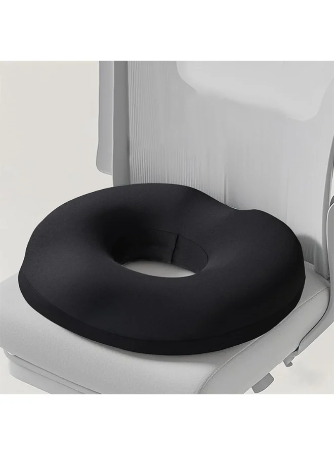 BreeJooy Donut Seat Cushion Memory Foam Tailbone Support Pillow for Office and Car (40 cm x 40 cm) x7hmg
