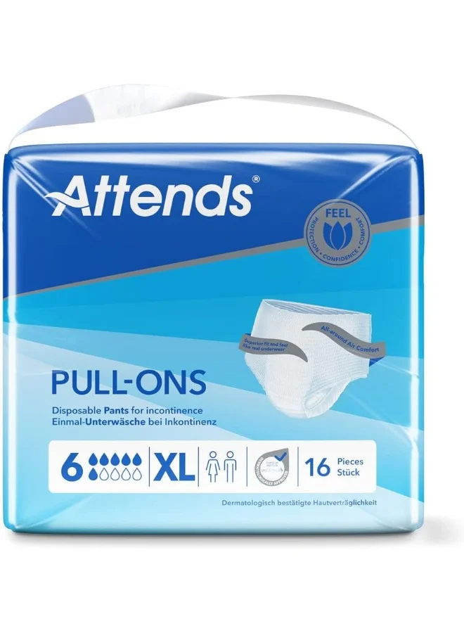 Attends Disposable Incontinence Pull-Ons Premium Absorbent Underwear (XL, 16 Pack) cg75n