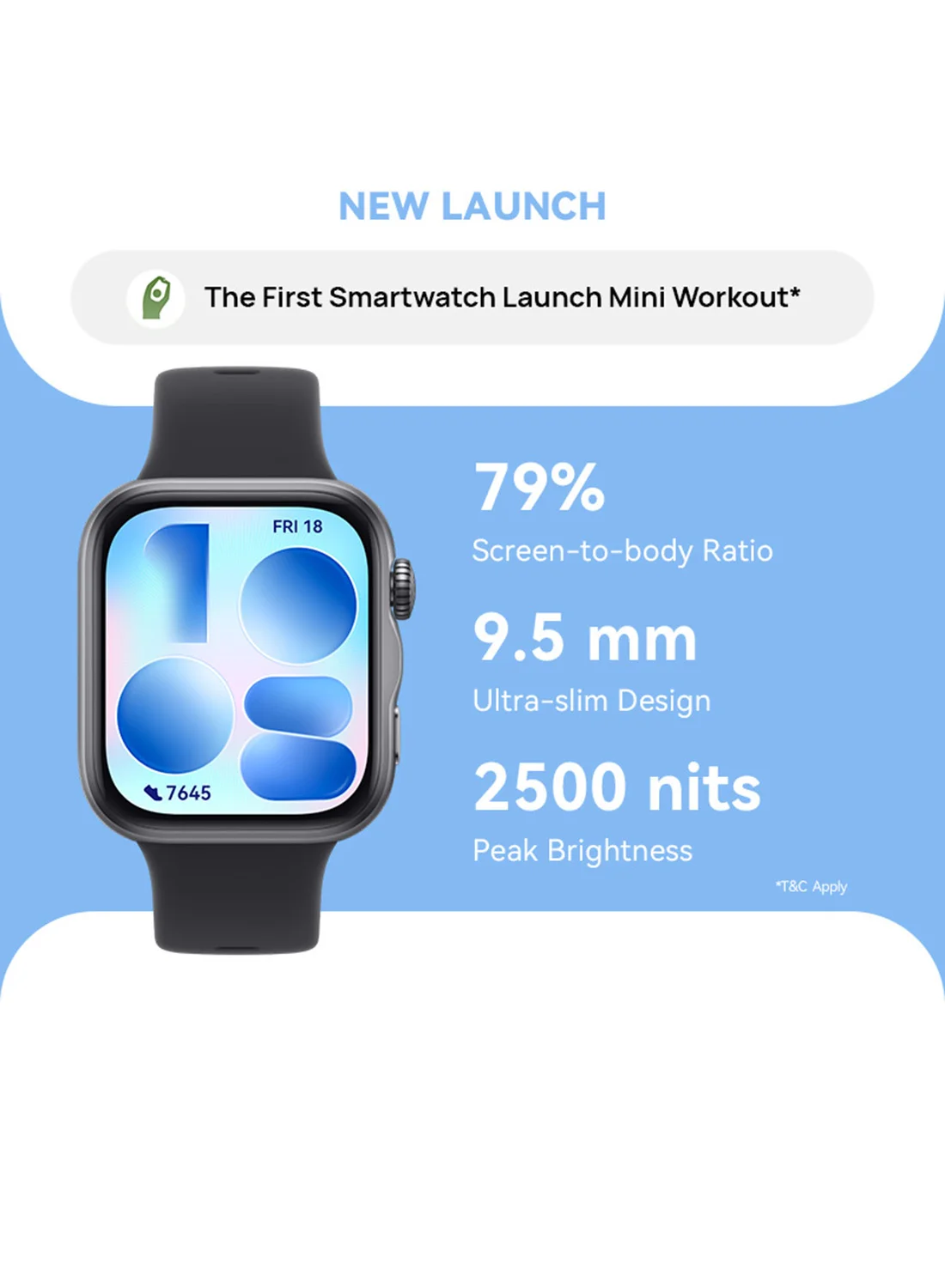 Smart FIT 5 Premium Fitness Smart Watch with Heart Rate & GPS Tracker (Black, 4.88 cm) 6fnn8
