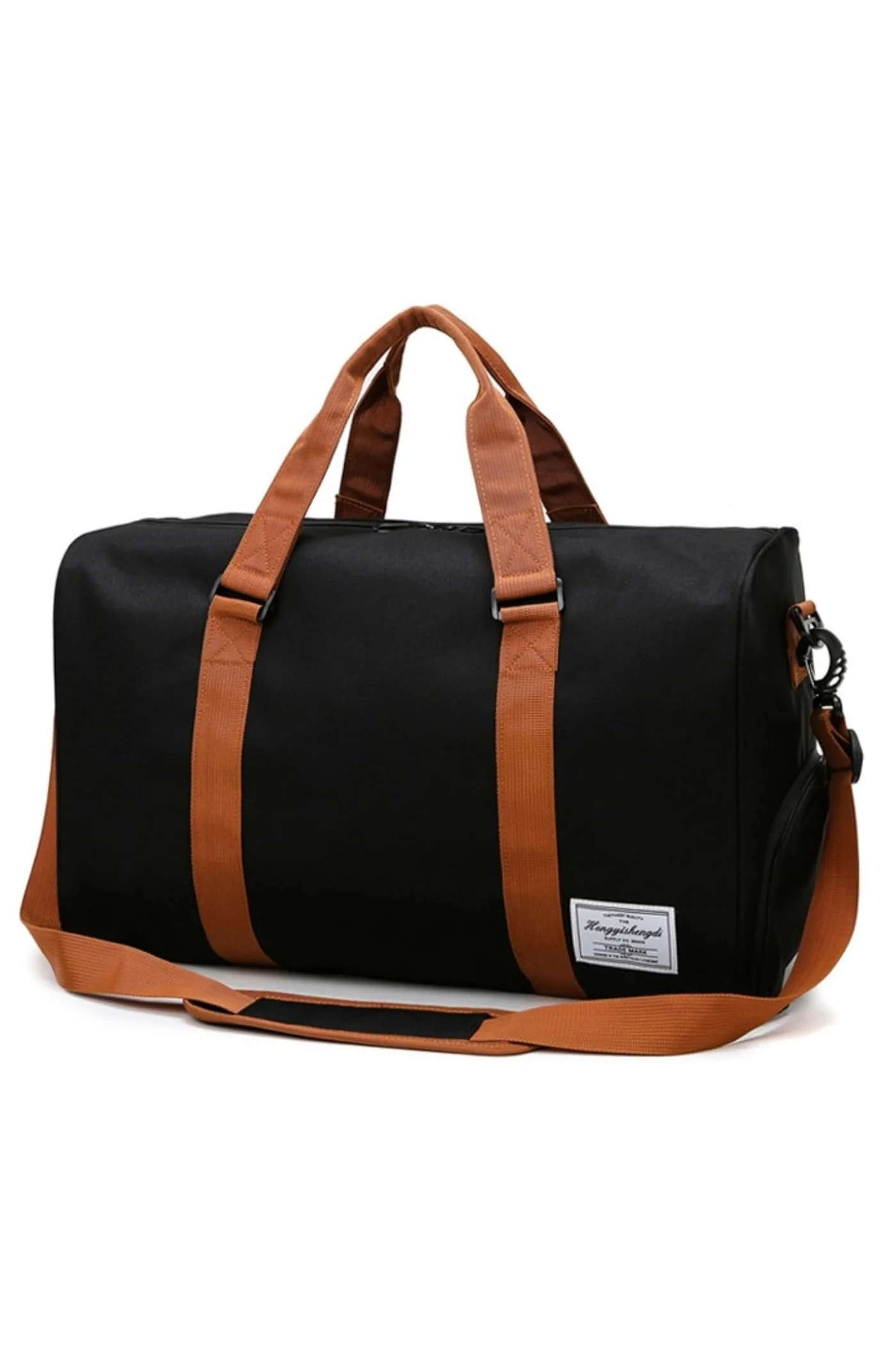 Premium Travel Duffel Bag Large Capacity Gym Sports Tote with Dedicated Shoe Compartment (Unisex, 50 cm) 9wmrl