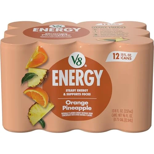 Premium Orange Pineapple Energy Drink Refreshing Fruit Blend (12 Pack, 237 mL) 514vj