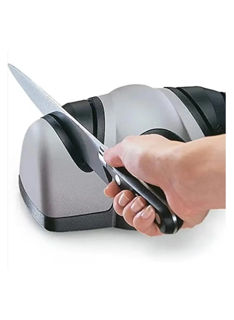 Professional Electric Knife Sharpener 2-Stage Kitchen Sharpening System for Straight Blades (Compact) 3ejem