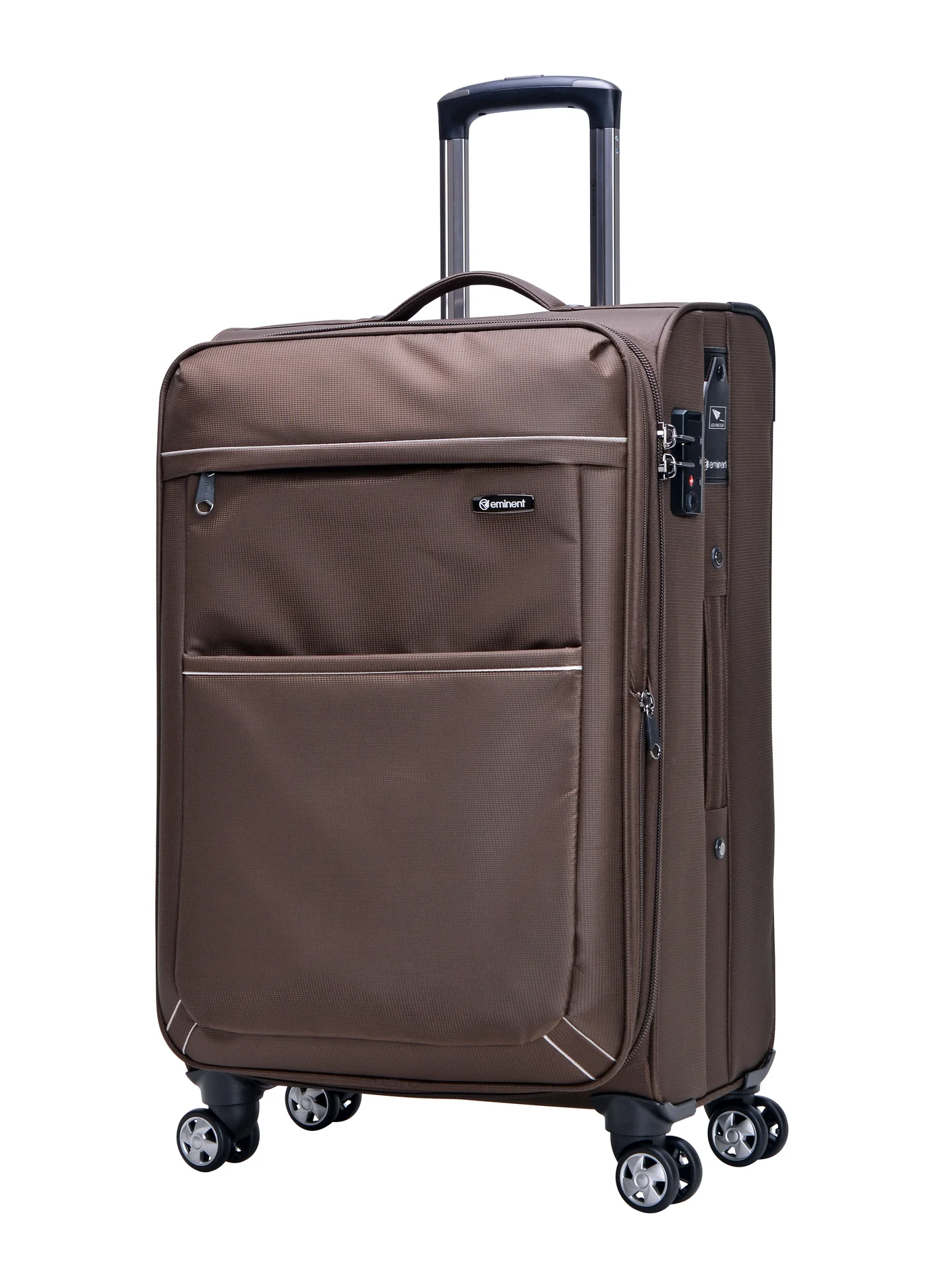 Eminent Expandable Soft Shell Travel Luggage Trolley with TSA Lock and 4 Quiet Spinner Wheels (Unisex, 60 cm) 3b9dk