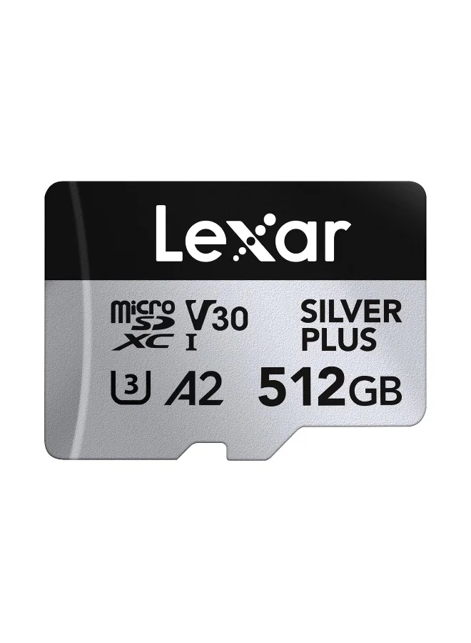Professional microSDXC UHS-I Memory Card High-Speed Data Storage (Silver, 512GB) byi5r