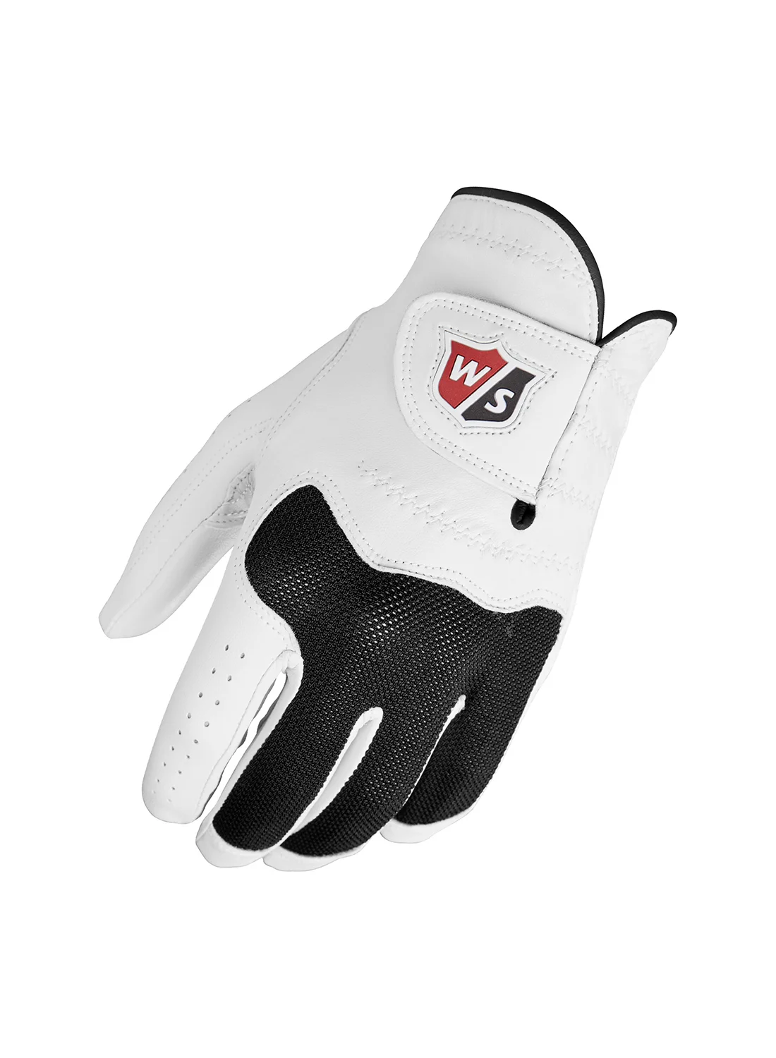 Wilson Conform Premium Leather Golf Glove (Left Hand, Men's, White) vdstn