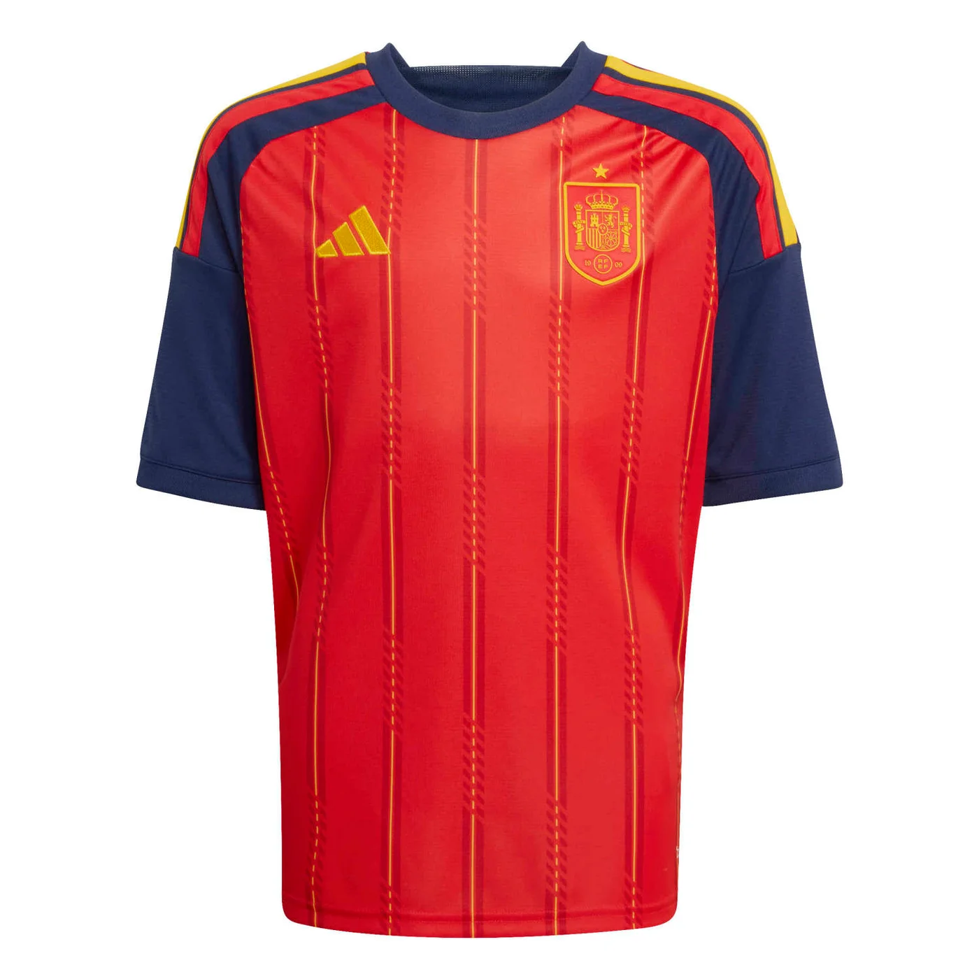 Sport Spain Home Kids Jersey Breathable Lightweight Football Kit (Red, 128 cm) x0nq6