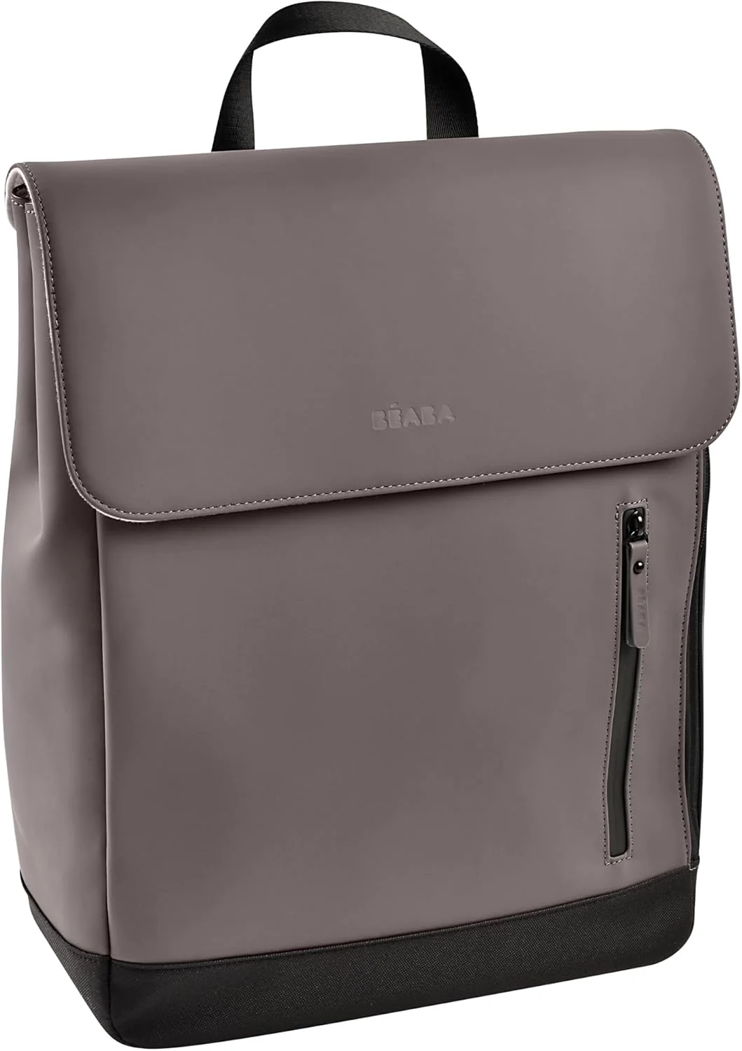 BEABA Oslo Diaper Changing Bag Premium Water-Resistant Baby Travel Organizer with Changing Mat and Insulated Compartment (Grey) 1i0or