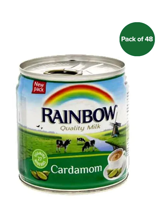 Premium Cardamom Evaporated Milk (170g, Pack of 48) wifke