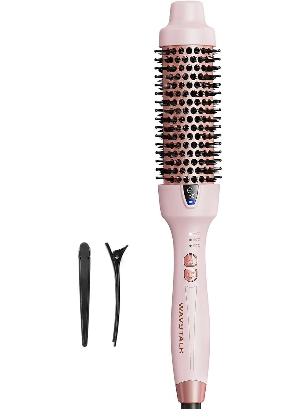 Wavytalk Thermal Round Hair Brush, Ionic Ceramic Heated Styling Tool for Professional Salon Blowouts (1.5 Inch) gngcx