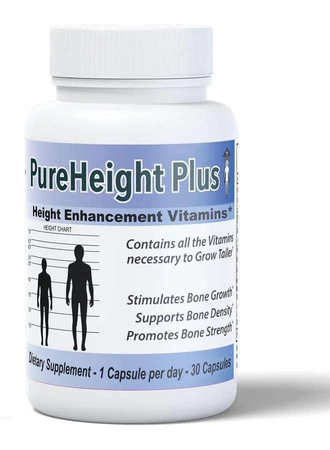 Premium Height Support Supplement for Adults and Teens (60 Capsules) wnsqv