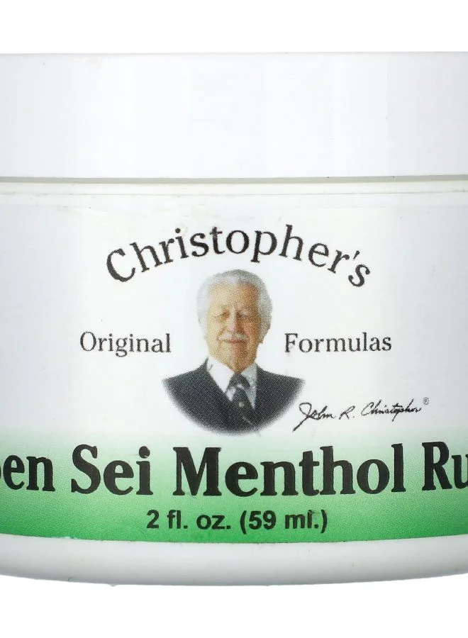 Christopher's Original Formulas Menthol Rub Premium Topical Relief Balm (59 mL) zh5px