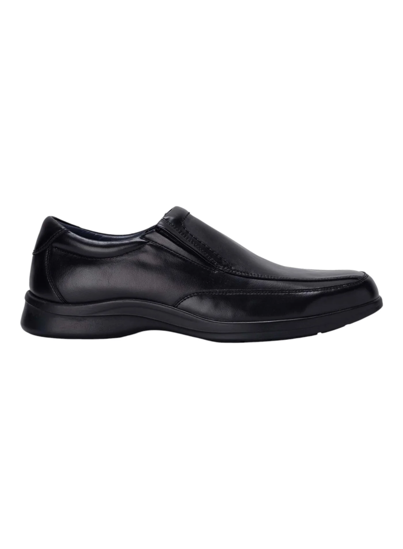 Bata Formal Flat Slip On Shoes Premium Leather Style For Men (Black, 42 EU) viqyv