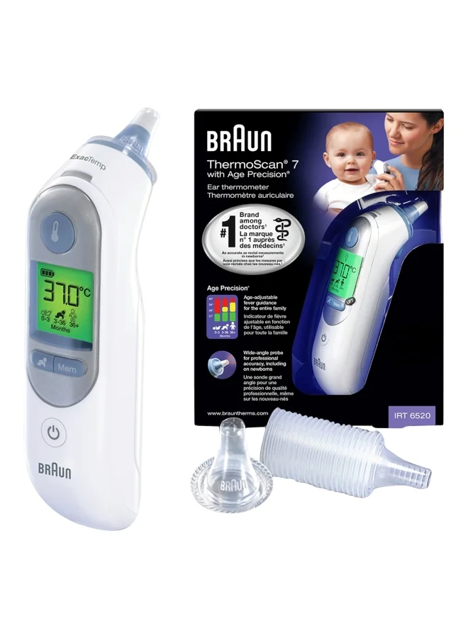 Premium Digital Ear Thermometer for Accurate Temperature Monitoring (Adult and Pediatric Use, 1 Piece) rm61h