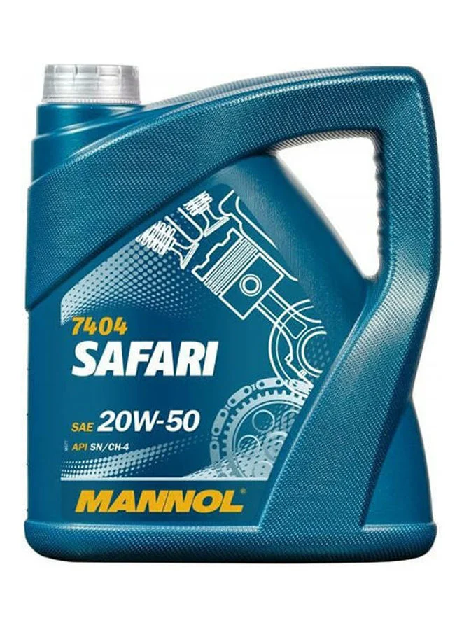 MANNOL Safari Engine Oil 20W50 Premium Lubricant for Gasoline and Diesel Engines (4L) 08q5c
