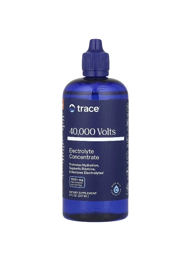 Trace Minerals 40000 Volts Electrolyte Concentrate Drops for Hydration and Performance (237 mL) eqwmx