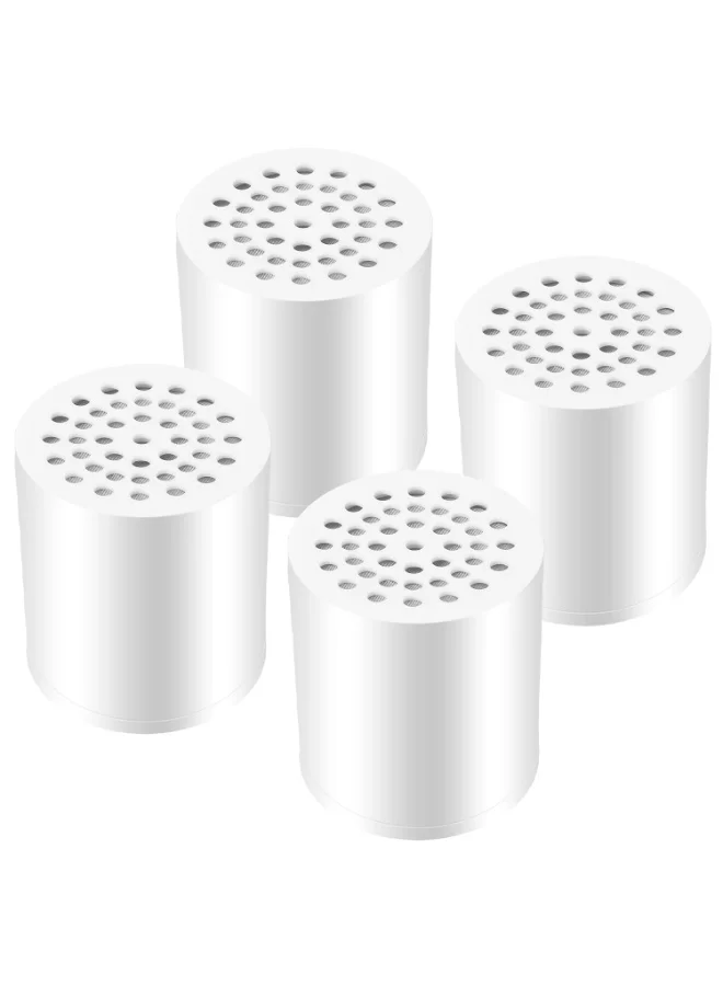 ZABGALTHO 30-Stage Universal Shower Filter Replacement Cartridge (4 Pack) Premium Water Softener for Hard Water Filtration zybi6