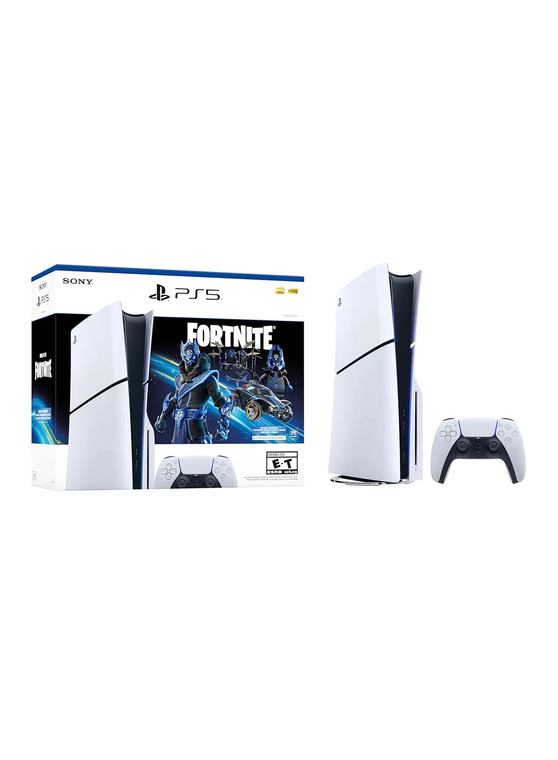 Premium Next-Gen Gaming Console Disc Edition with Fortnite Cobalt Star Bundle (International Version) 0udru