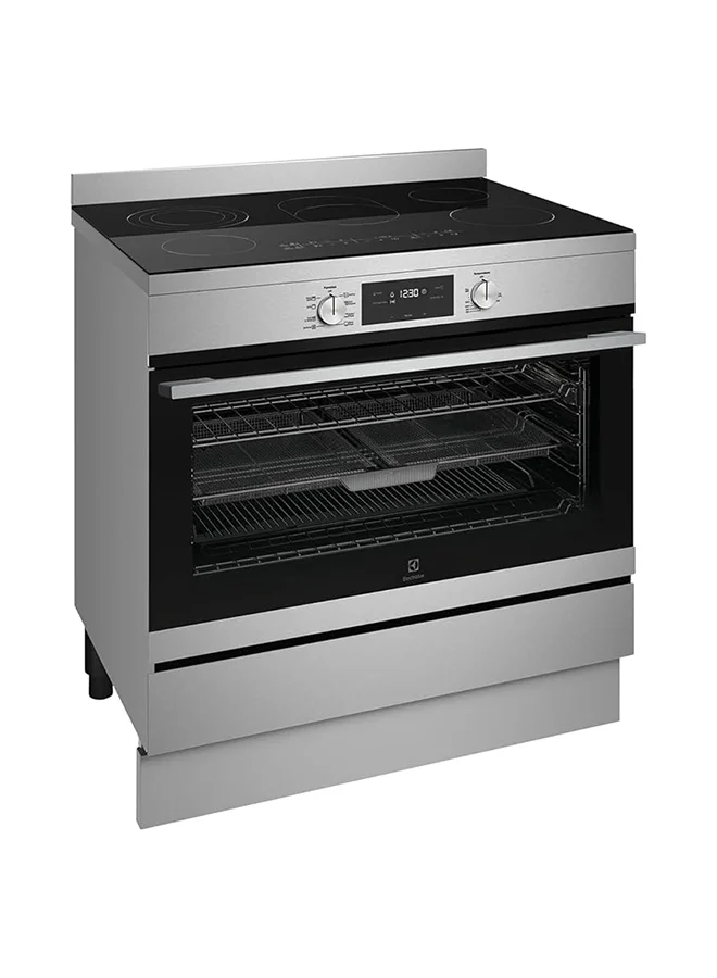 Premium Freestanding Ceramic Electric Cooker with Air Fryer Function (Stainless Steel, 90x60cm, 116L Oven Capacity) naxci