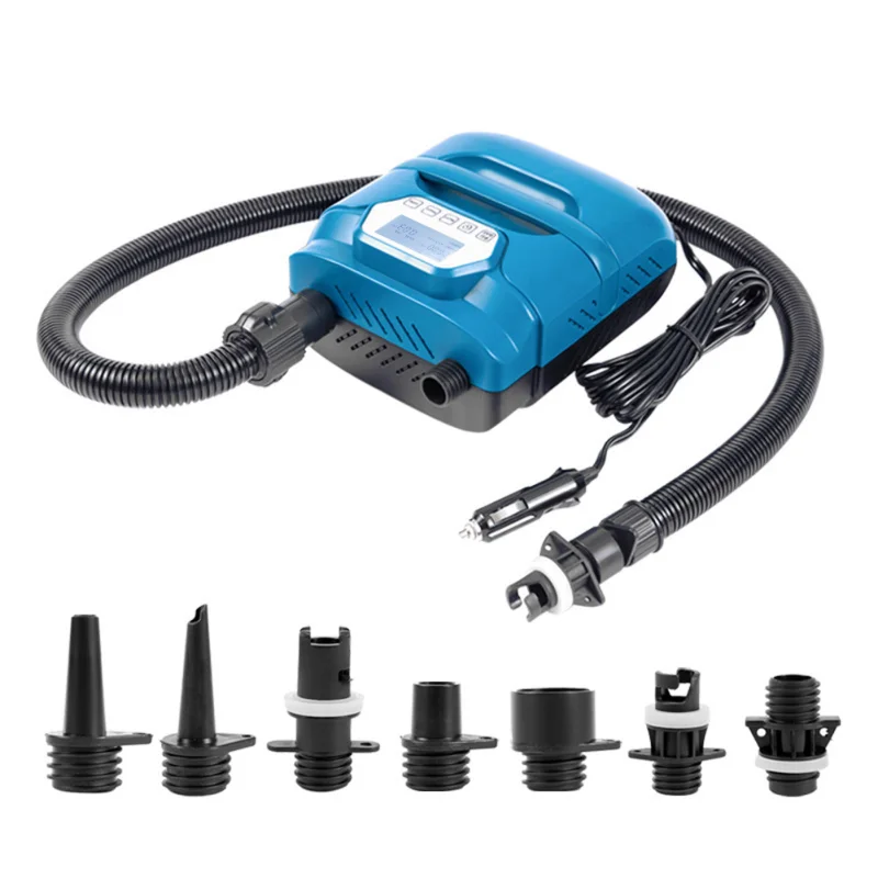 Premium Electric Air Pump 150W High-Speed Inflator and Deflator with LED Display and Auto-Off Function (70L/min) pqh86