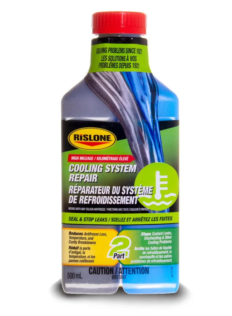 Rislone High Mileage Cooling System Repair Additive (Premium Engine Radiator Treatment, 473 mL) 26rx2