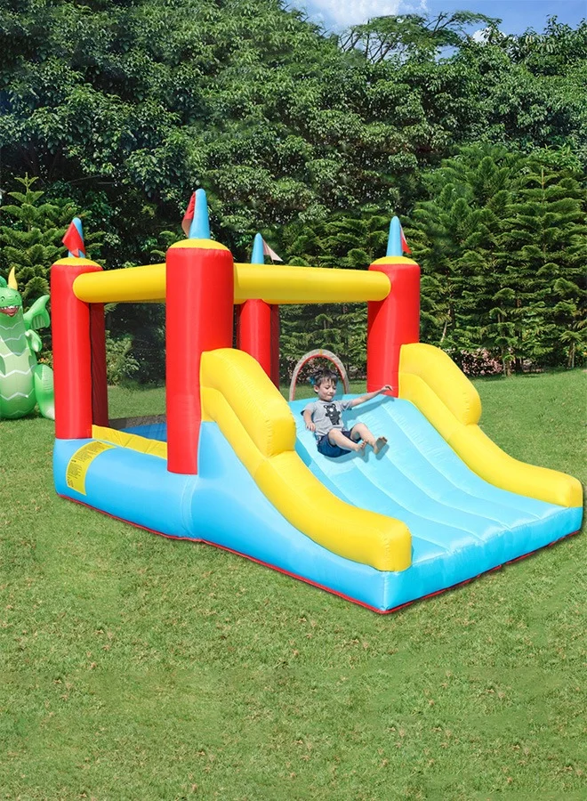JSAITOYS Inflatable Bouncy Castle Water Slide and Pool (Premium PVC, 300 x 250 x 200 cm) ay9vk