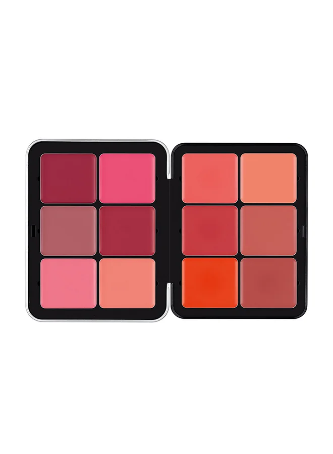Premium Cream Blush Palette Multi-Tone Face Makeup (Pink, Orange, Brown, 15g) vwabv