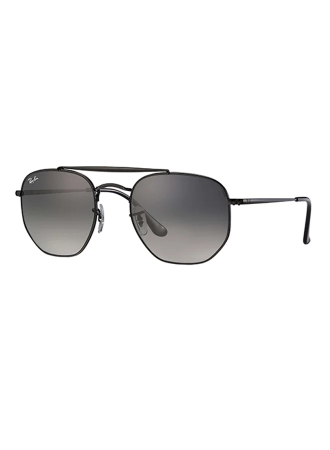 Premium Hexagon Sunglasses Lightweight Metal Frame UV Protection (Black, 54 mm) snn8t