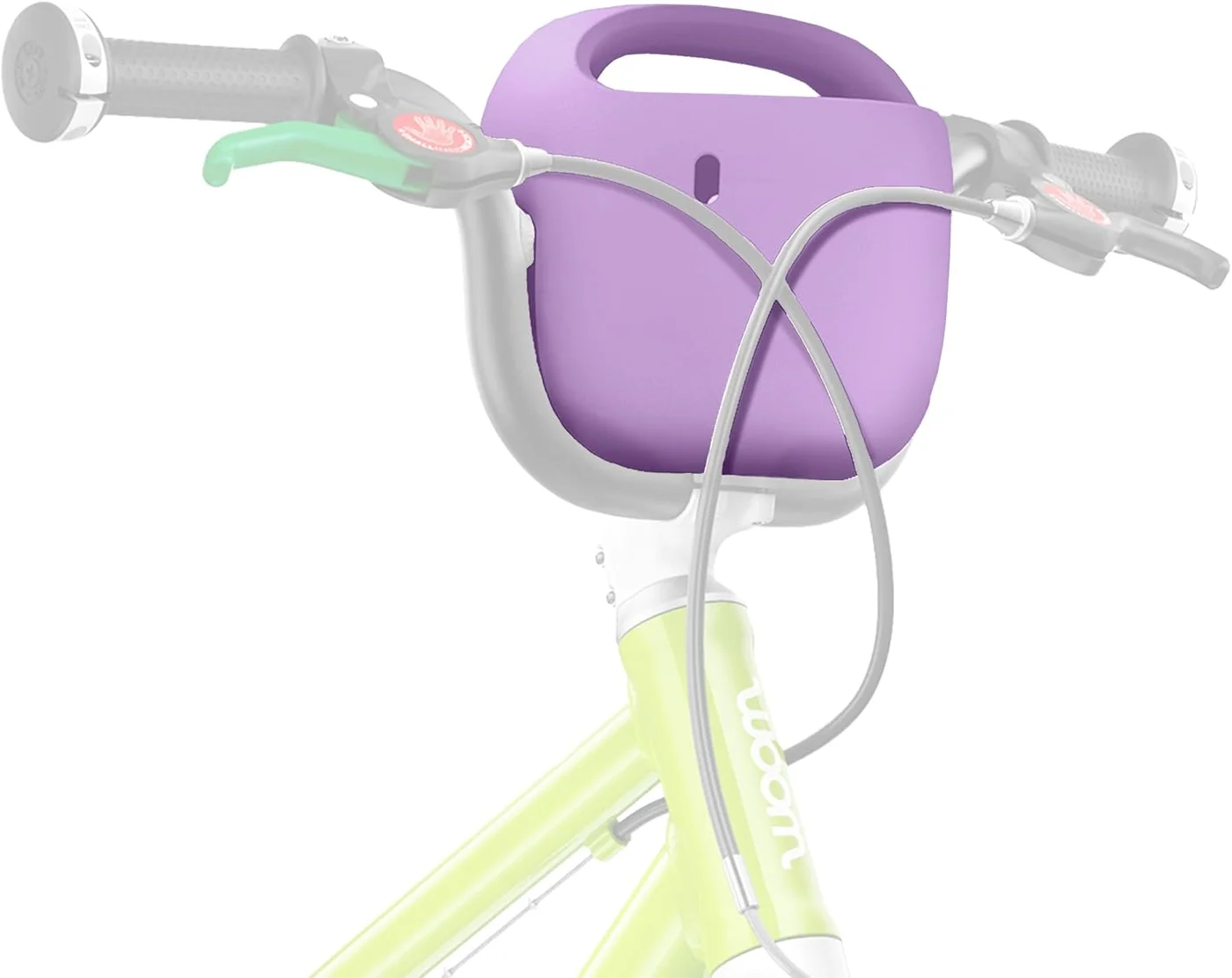 Premium Kids Bike Handlebar Basket Lightweight EVA Storage Accessory for Children Bicycles (Wild Violet) yyyof