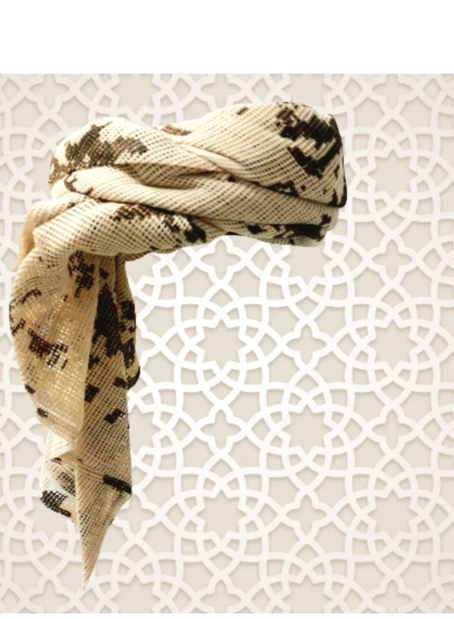 AL Diwan Hamdaniya Traditional Headwear Premium Cotton Fabric (White, One Size) lki8j