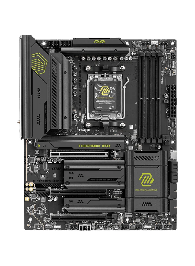 Premium B850 ATX Gaming Motherboard with Wi-Fi 7 and PCIe 5.0 Support for AM5 Processors (Black, ATX Form Factor) jjq80