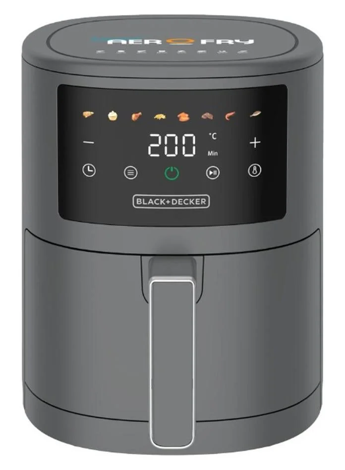 Digital Air Fryer 8-in-1 Rapid Air Convection Technology (Black, 3.5 L) 2hilu