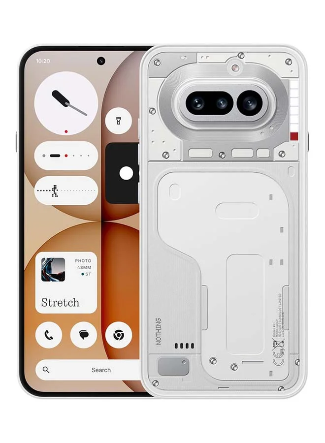 Premium 5G Smartphone Dual SIM 12GB RAM 256GB Storage (White, 6.83-inch Display) haet5