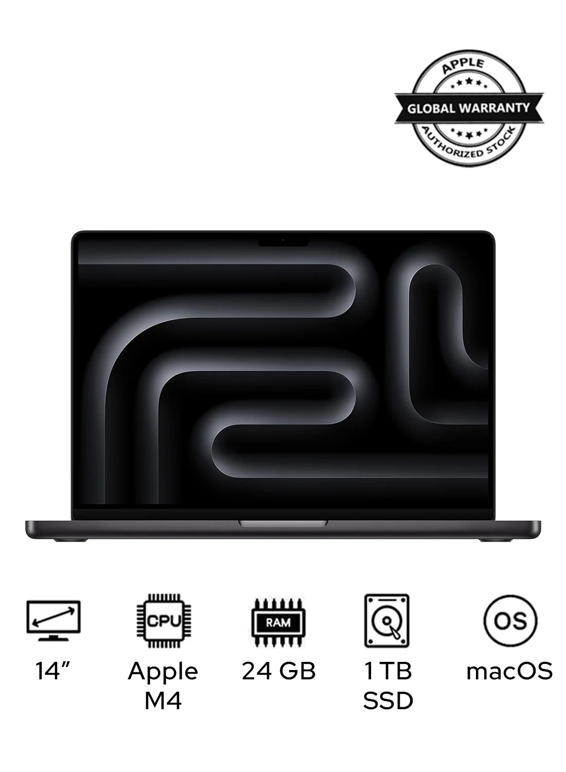 Premium Smart High-Performance Laptop 14-Inch Liquid Display (24GB RAM, 1TB SSD, Space Black) 5spfx