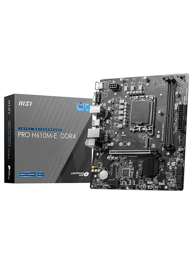 Premium Micro-ATX Motherboard DDR4 LGA 1700 Compatible with 12th Gen Processors (Black, 22.6 cm x 21.1 cm) rblwy