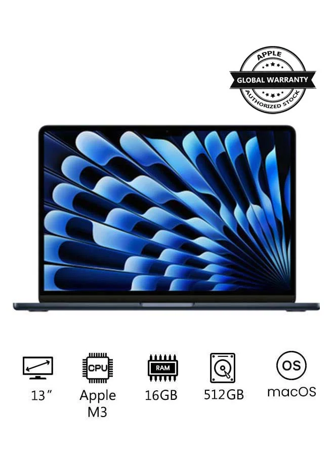 Premium Smart Laptop 13 Inch Display 16GB RAM 512GB SSD High-Performance Computing Device (Midnight, 13 Inch) 5rxoy