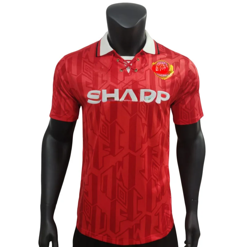 Retro Football Jersey Vintage Style Sports Shirt Breathable Fabric (Unisex, Large) i4ybd