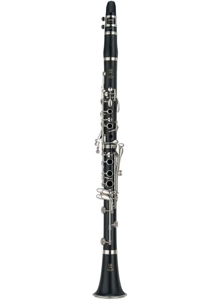 Professional Bb Clarinet Grenadilla Wood Body Silver Plated Keys (Intermediate Level) v4huo