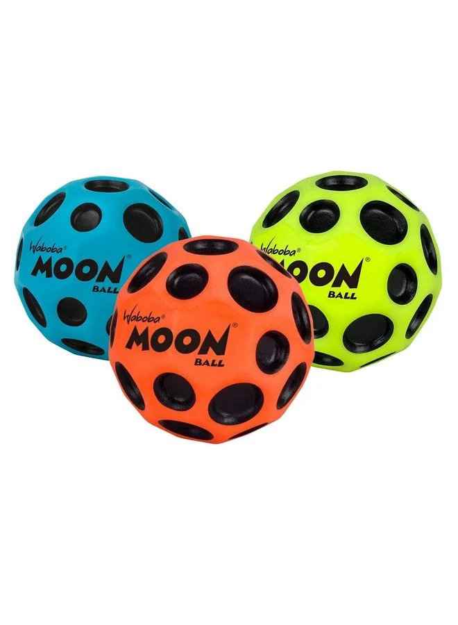 Waboba Moon Ball High-Bounce Gravity Ball Set (3-Pack, 6.3 cm) yjt7s