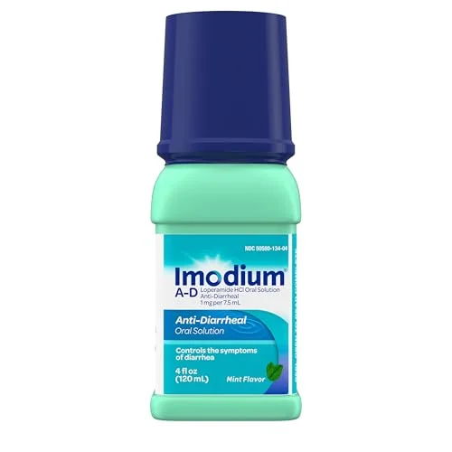 Loperamide Hydrochloride Oral Solution Mint Flavor (118 mL) - Premium Digestive Support for Travelers cg140