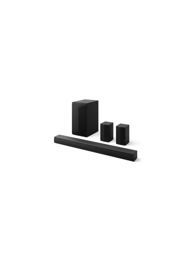 Ultra-HD 5.1 Channel Soundbar System with Wireless Subwoofer and Rear Speakers (600W, Black) pr1aa