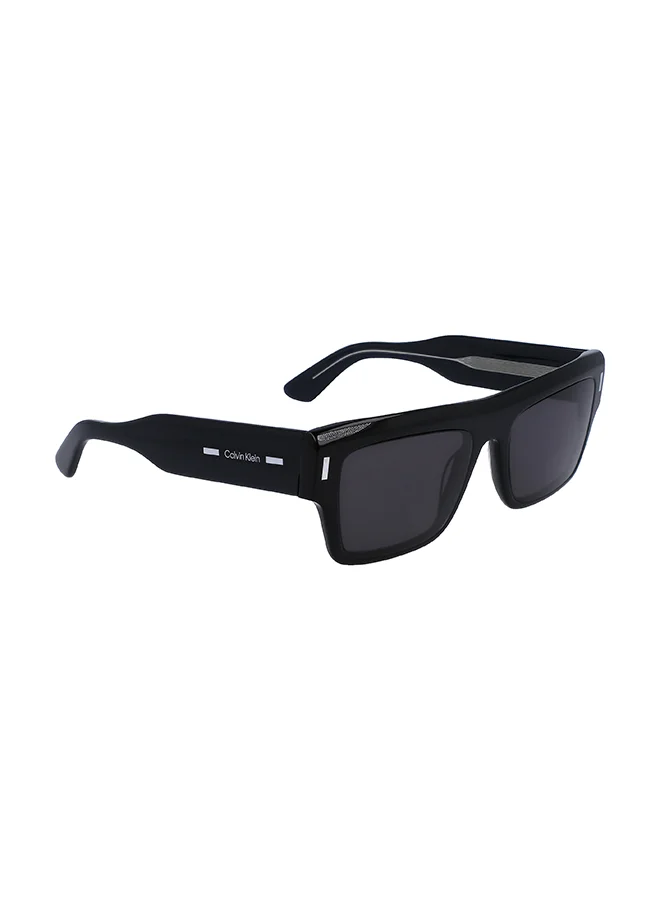 Premium Square Sunglasses for Men and Women Lightweight UV Protection Eyewear (Black, 55 mm) 4jm8c