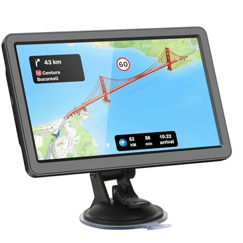 JOGANVE 9-inch GPS Navigation System for Truck RV and Semi-Truck with Real-Time Turn-by-Turn Directions and Updated Maps 963jy