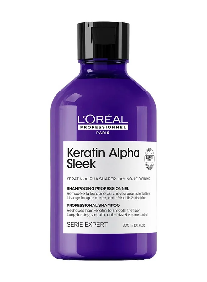 Professional Keratin Smoothing Shampoo Sulfate-Free Formula for Frizz Control (300 mL) pwmur