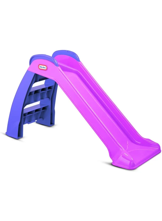 Premium Kids Indoor Outdoor First Slide Durable Plastic Play Equipment (Pink, 116.84 x 22.86 x 50.8 cm) 1ku4i