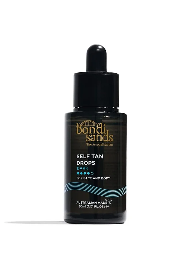 Bondi Sands Self Tan Drops Dark (30 mL) Premium Face Tanning Concentrate for Natural Glow w3teu