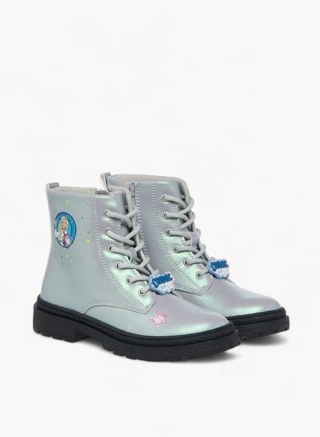 Fashion Doll Printed Ankle Boots with Zip Closure Premium Stylish Footwear for Women (38) sem6o